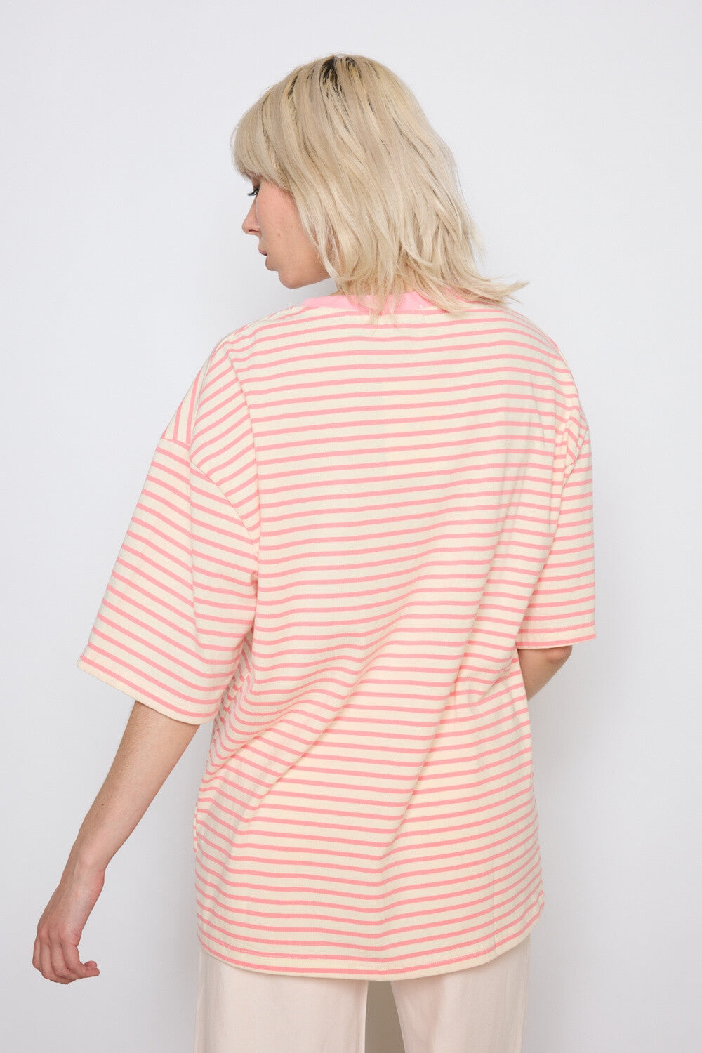 Shirt striped - pink
