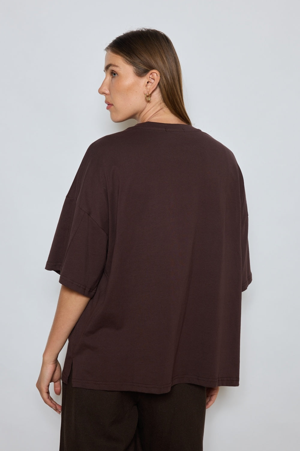 Oversized shirt  - chocolate