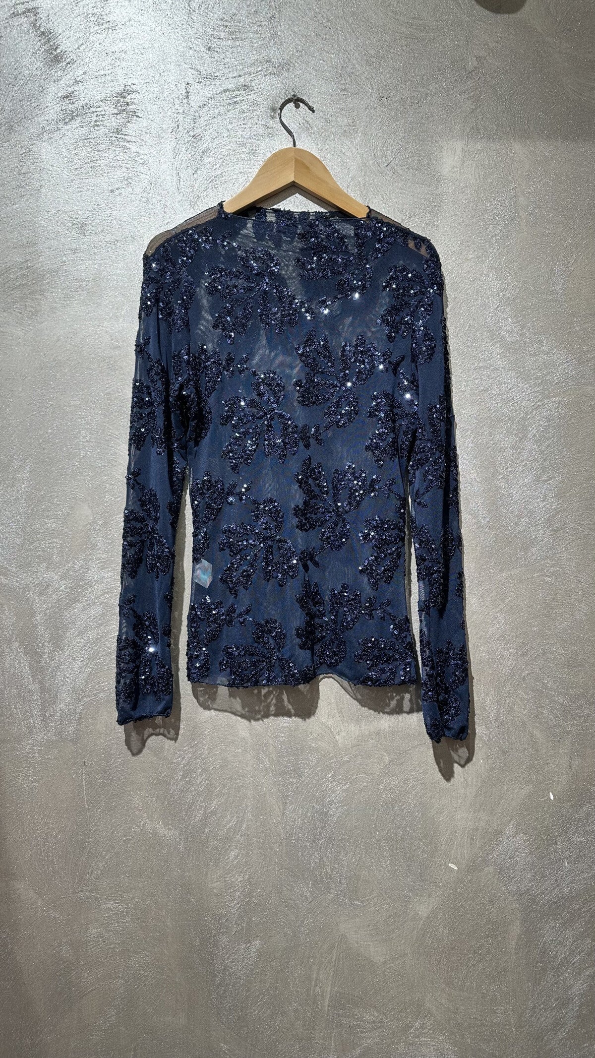 Top - broderie marine