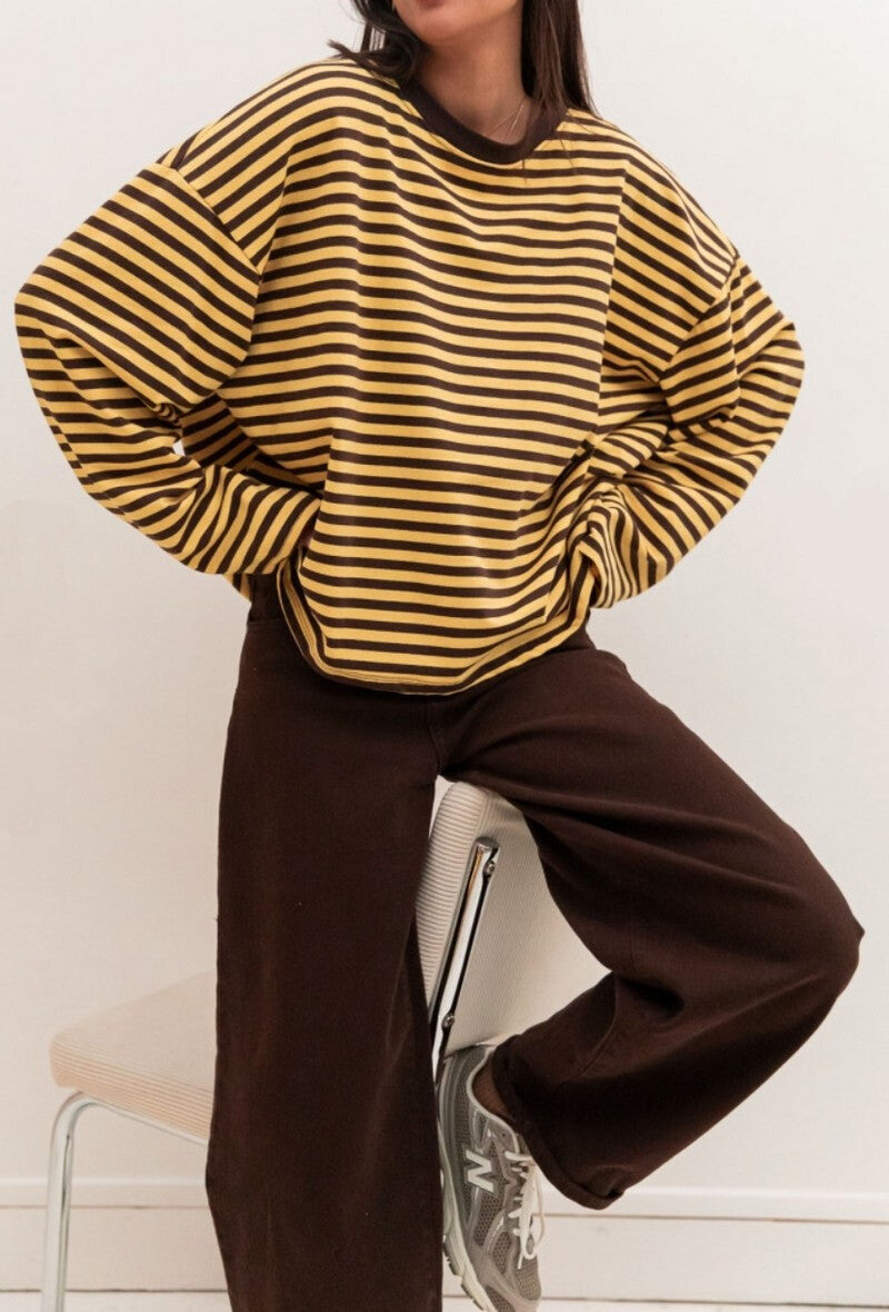 Striped bella - yellow brown