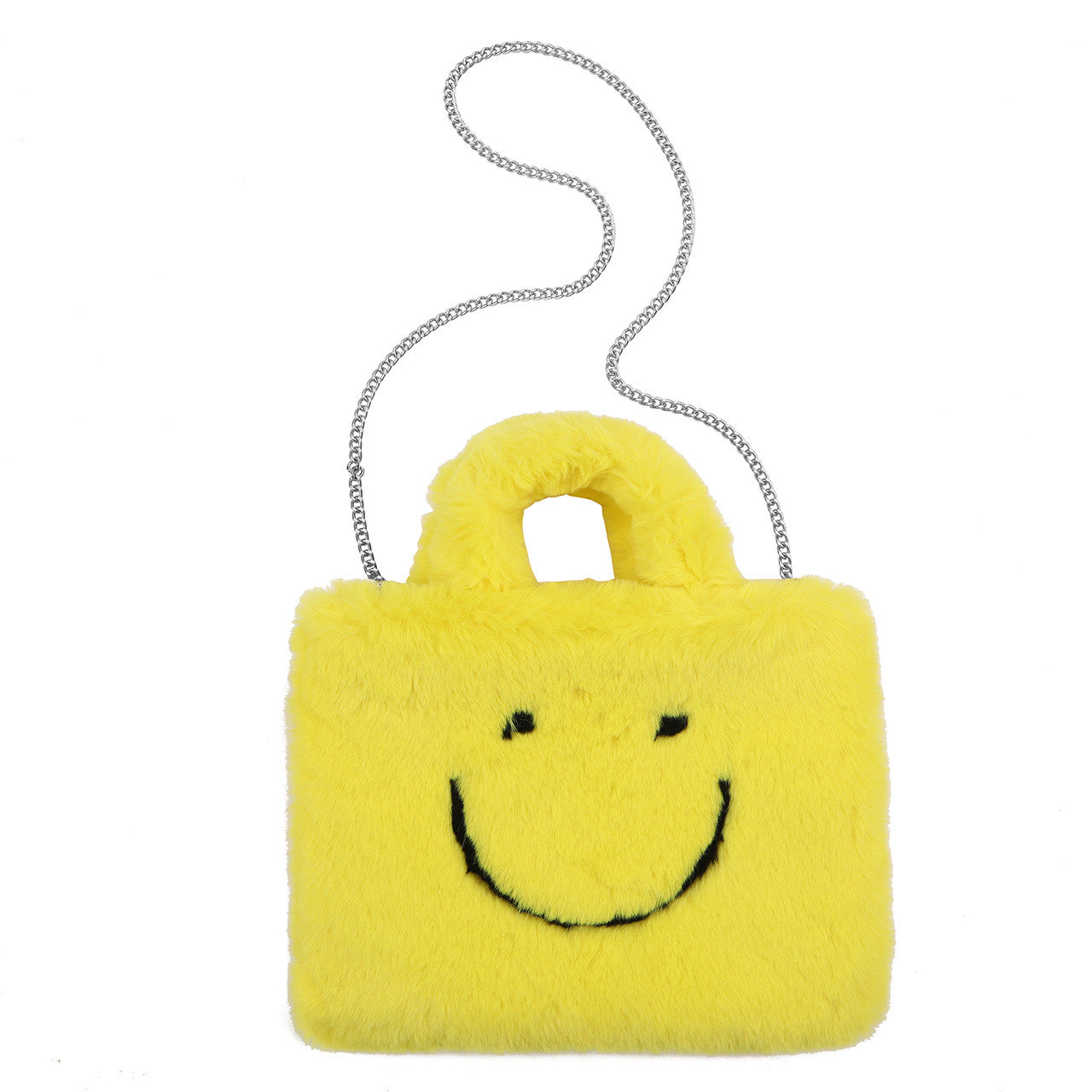 Fluffy smiley bag - small