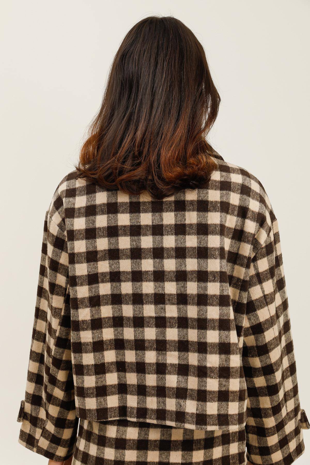 Jacket checkers - brown