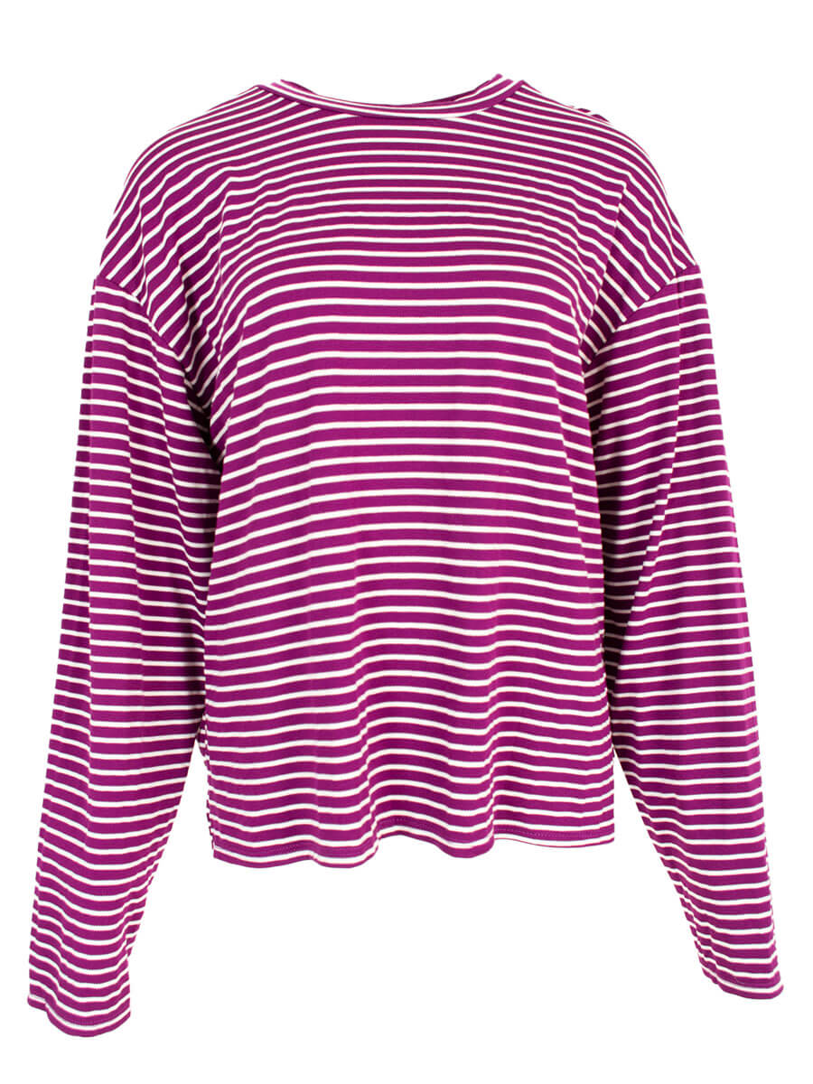 Longsleeve striped - purple